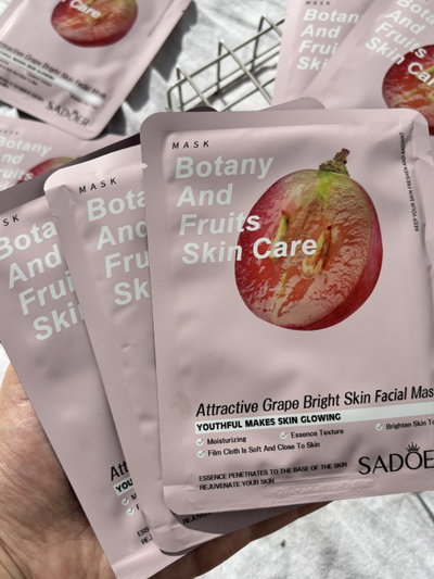 3 Mascarillas Faciales Fruits rosa