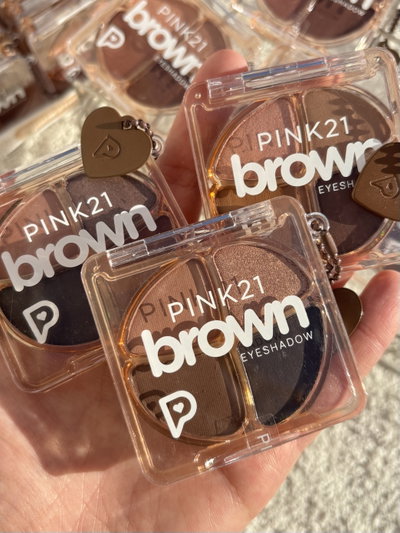 3 Paletas de sombras con llavero Pink21 