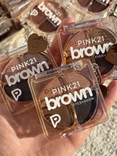 3 Paletas de sombras con llavero Pink21 