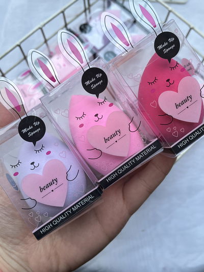 3 esponjitas con cajita