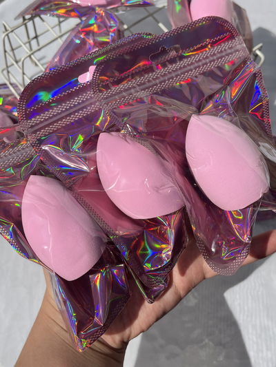 3 Esponjitas con bolsa holografíca