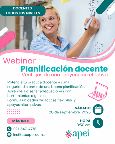 Webinar sobre Planificación Docente