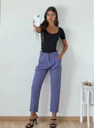 PANTALON SASTRERO MOM DE SEDA CREPP