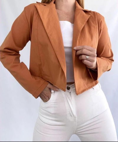 BLAZER CORTO DE LINO 