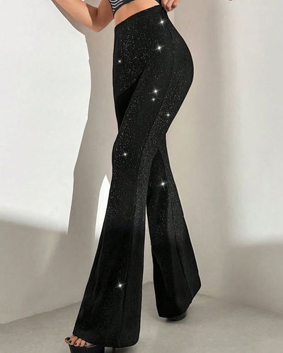 PANTALON OXFORD CON BRILLO