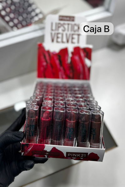 CAJA X48UNI LABIAL EN BARRA PINK 21 ( CAJA B)