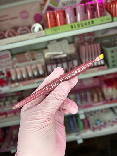 DELINEADOR DE LABIOS RETRACTIL CON BROCHA PINK 21