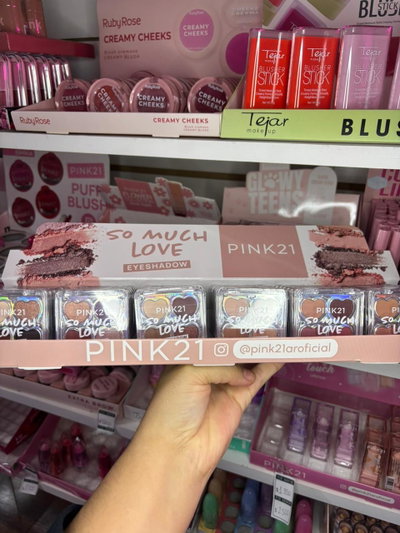 CAJA X36 UNI SOMBRA CORAZON X4 COL PINK 21