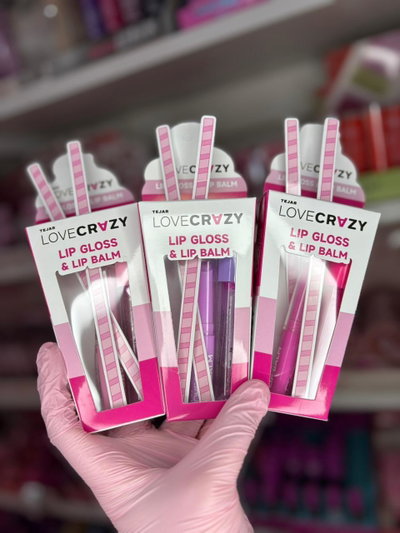LIP GLOSS Y BALSAMO LOVE CRAZY