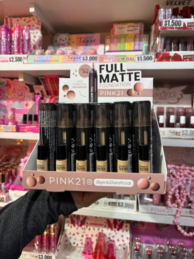 BASE MATTE COBERTURA ALTA PINK 21 