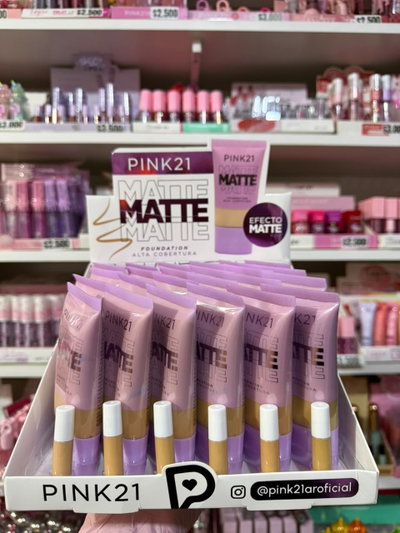 BASE LIQUIDA EFECTO MATTE PINK 21
