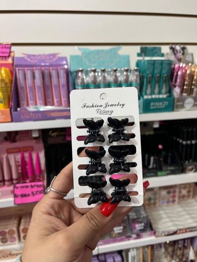 SET DE HEBILLAS MARIPOSAS x 3 PARES