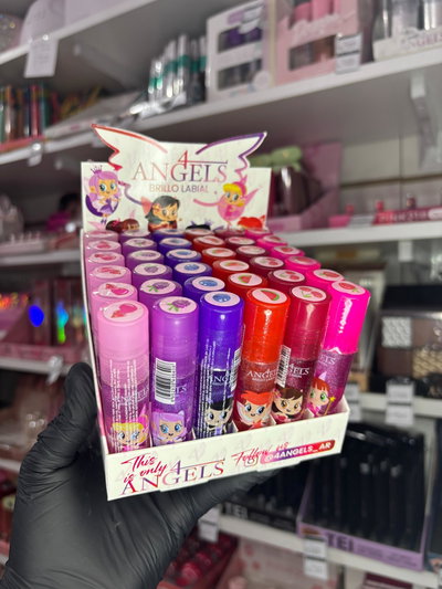 CAJA X36 UNI BRILLO LABIAL ROLL ON 4 ANGELS