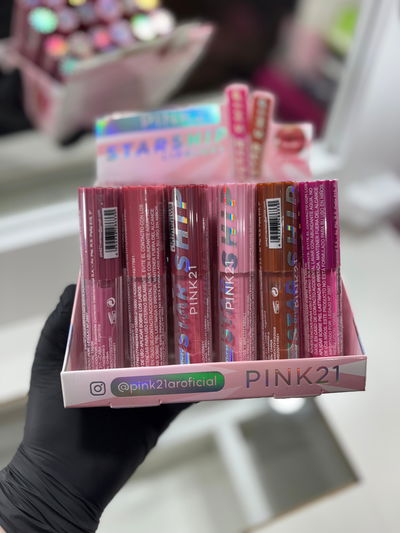 CAJA X24 UNI LIP GLOSS STAR SHIP PINK 21