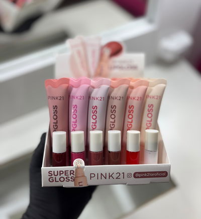 CAJA X24  UNI LIP GLOSS SUPE SHEGLAM PINK 21