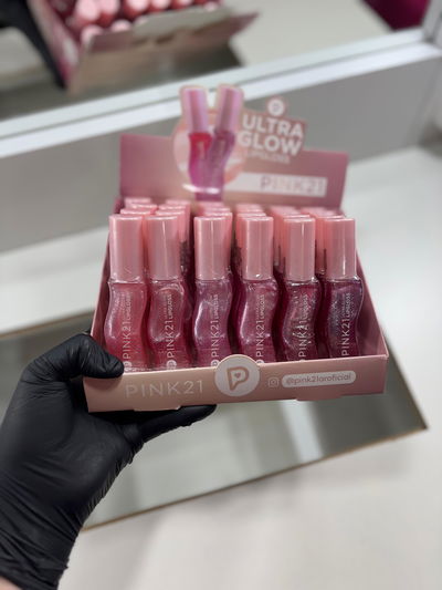 CAJA X24 UNI BRILLO LABIAL GLOW PINK 21