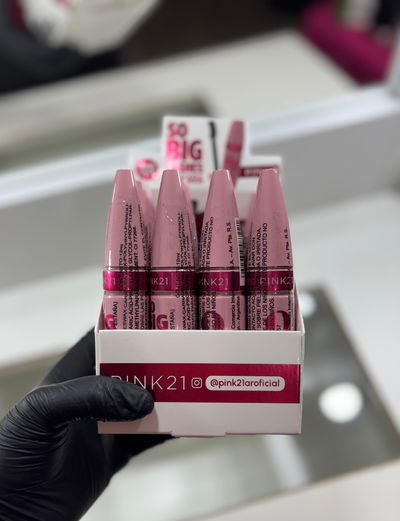 CAJA X12 UNI MASCARA DE PESTAÑAS SO BIG LASHES  PINK 21