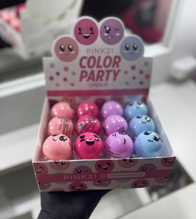 BALSAMO LABIAL CARITA DE COLORES PINK 21