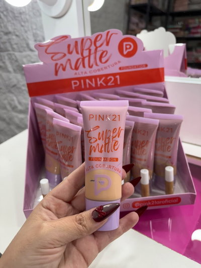 BASE ALTA COBERTURA EFECTO MATTE PINK 21