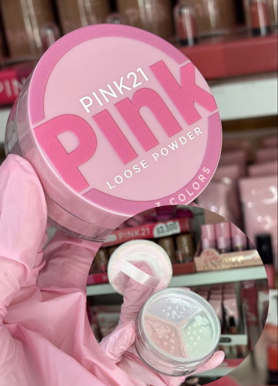 POLVO TRANSLUCIDO X3 COLORES PINK 21