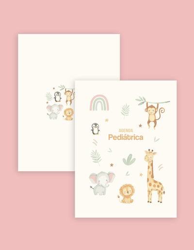 Interior imprimible - Agenda pediátrica animalitos