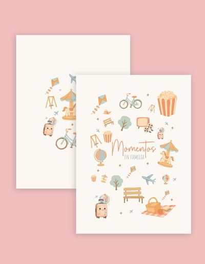Interior imprimible Momentos en familia / 100 citas