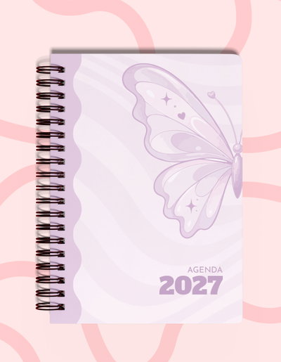 Agenda 2027 Mariposa (física) - Dos días por página