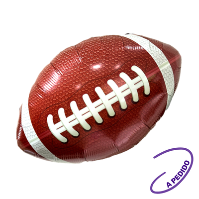 Globo Metalizado de Rugby 20 pulgadas X unidad
