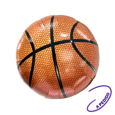 Globo Metalizado Básquet 18 pulgadas X unidad