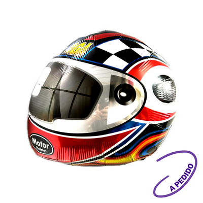 Globo Metalizado Casco F1 22 pulgadas X unidad