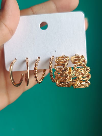 Aros argolla set x 3