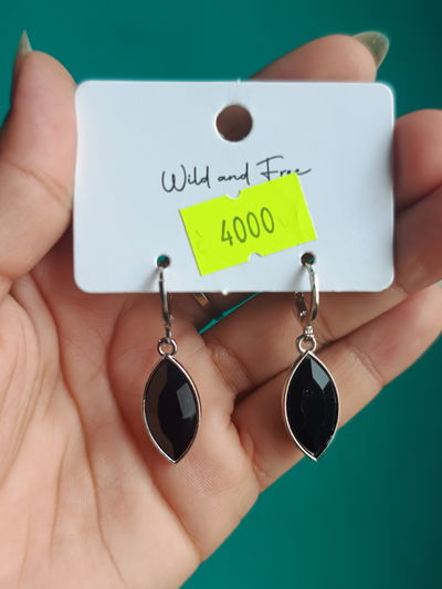 Aros perla negra 