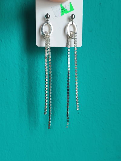 Aros colgantes strass 