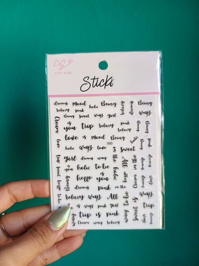 Sticker Palabras y letras