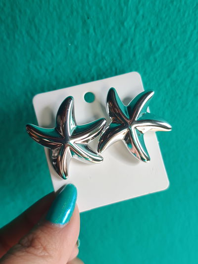 Estrella de Mar Plateada Grande