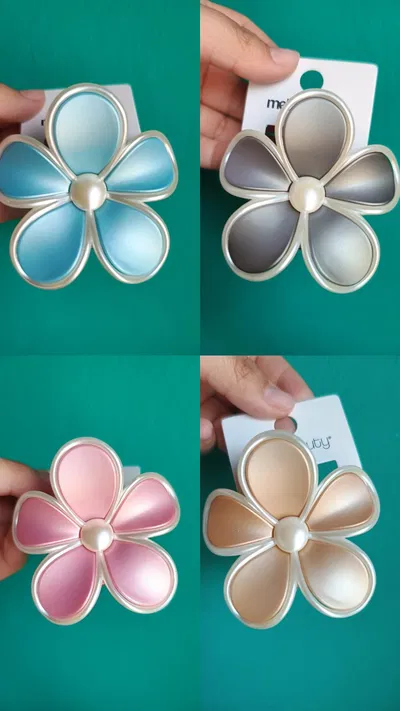 Broche Flor Perlados