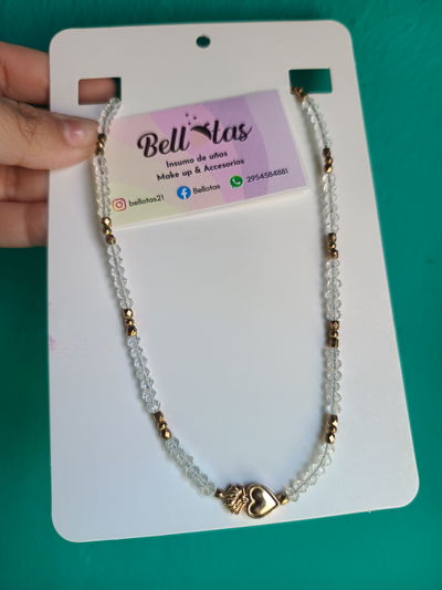 Collar Infantil Corazón Dorado 