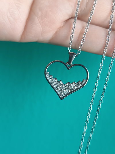 Cadena con Corazón de strass