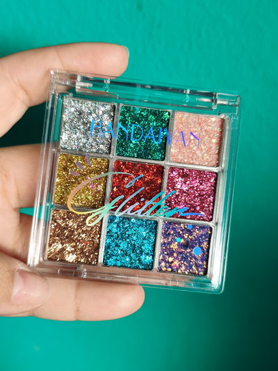 Glitter en gel x9 colores 