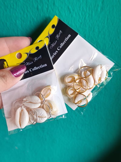 Argollas + caracol para trenzas x1