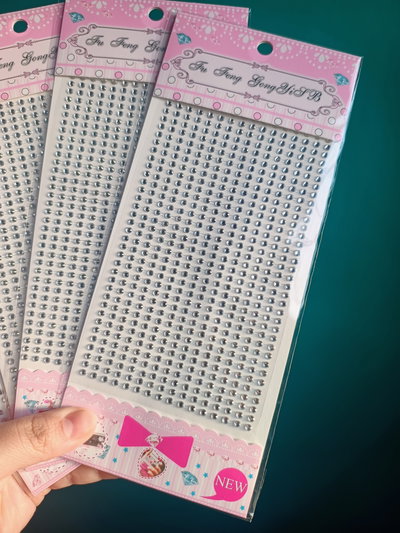 Strass gema facial blíster mediano