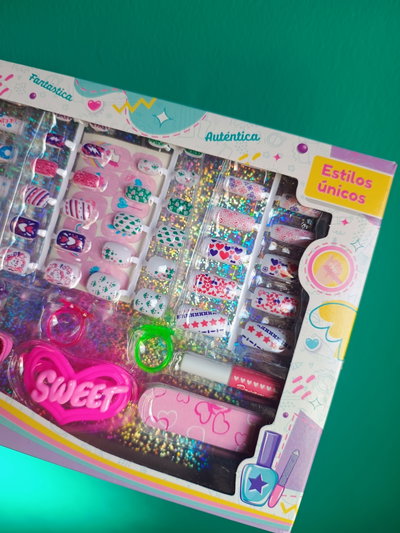 Set x3 uñas + accesorios infantil Tiny