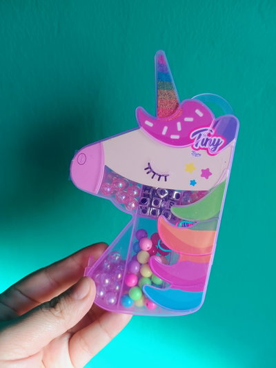 Caja unicornio para armar bijouteri 