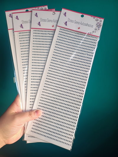 Strass gema facial blíster grande 