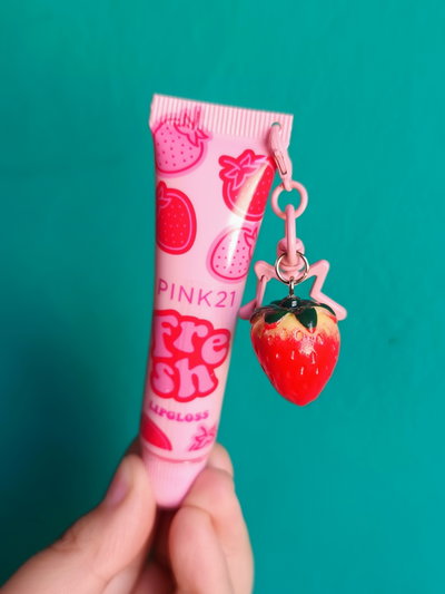 Gloss con dije frutal