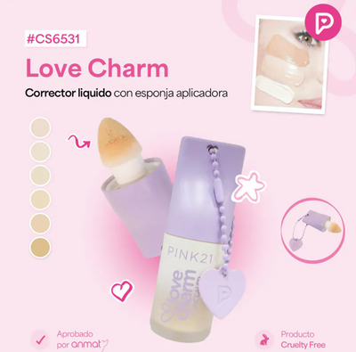 Corrector con aplicador Pink 21