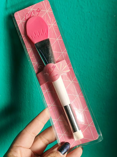 Brocha doble con silicona para mascarilla 