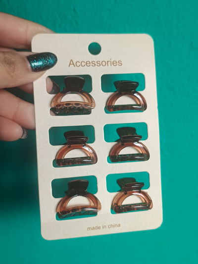 Broches Pequeños Marrón x6 unidades 