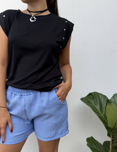 Short Lino (Celeste) 