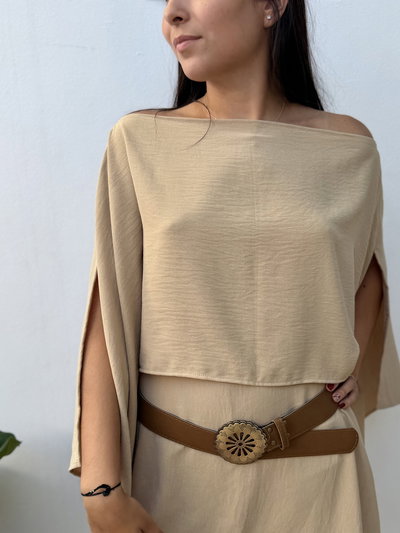 Remera Pilar (Beige - Crema)
